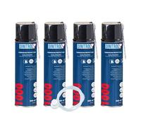 4 X Dinitrol 1000 clair cavité Cire 500 ml Aérosol + 600 mm extension Buse
