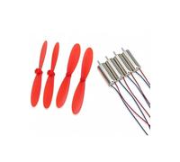 4 x DIY DC 3.7V 50000RPM 716 Hollow Cup Coreless High-speed Motor with 4 x 55MM Propeller Cw CCW for DIY Micro FPV Quadcopter(Motor with props)
