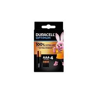 4 x Duracell AAA Optimum (1 blister de 4 batteries) 4 piles (MX2400/MINI STYLO/MICRO)