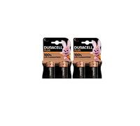 4 x Duracell C Plus LR14/MN1400 Alcaline (2 ampoules de 2 batteries) 4 piles