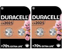 4 x Duracell CR 2025 (2 ampoules de 2 batteries) 4 piles (CR 2025)
