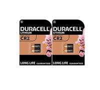 4 x Duracell CR2 (2 ampoules de 2 batteries) 4 piles