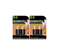 Duracell Piles rechargeables D 3000 mAh – Lot de 4 (2 ampoules de 2)