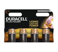 4 x Duracell MN1400 Plus Power C Taille Batteries