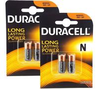 4 x Duracell MN9100 1.5 V pile alCaline LR1 E90 KN