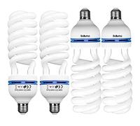 4 x E27 5500K 55W = 150W Photo Studio Ampoule Vidéo Lampe Photographie Lumière du Jour Lampe de l'ampoule E27 150W Ampoule Eclairage Continu pour Softbox Parapluie