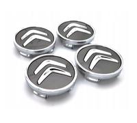 4 x Enjoliveur Bouchon de Jante 60mm CITROEN Gris Logo Caches Moyeu
