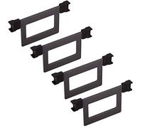 4 x Étrier de Séparation anthracite pour Système Coulissant No. 15 ARENA Style Séparateurs Cloisons de Séparation de