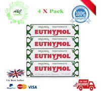 4 X Euthymol Original Dentifrice 75ml EXP 06/2027 Vendeur UK Livraison Gratuite