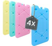 4 X Extra Flat Cold Packs-Ideal For Coolers And Cooler Bags-Pack Of 4-Medium