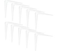 4 x gedotec® Étagère - Console Tôle d'acier Console Console | acier revêtement blanc | Capacité 36-70 kg | fixé