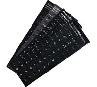 4 x German French Spanish Italian Keyboard Stickers for Standard Keyboard Laptop