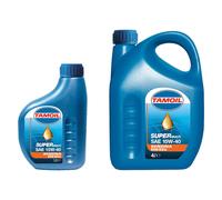 4 X HUILE MOTEUR DE VOITURE TAMOIL SUPERM 15W40 - lt. 4