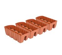 4 x jardinière 60 cm pot suspendu pot de fleurs pot de balcon pot de balustra...