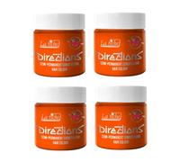 La Riche Directions Lot de 4 pots de coloration semi-permanente Orange fluo 100 ml