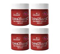 La Riche Directions Lot de 4 pots de coloration semi-permanente Rouge coquelicot 100 ml