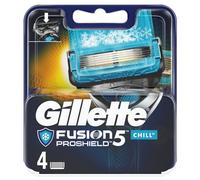 4 x Lames de rasoir Gillette Fusion ProShield Chill de remplacement pour hommes Cooling Tech