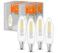 4 X Ledvance LED Smart+ Bougie 4W=40W E14 470lm 2700K WiFi Dimmable App