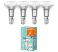 Ledvance Ampoule LED intelligente avec Bluetooth Mesh, ampoule spot R50 pour culot E14 en verre de 3W, remplace les ampoules classiques à réflecteur de 40W, contrôlable avec Alexa & Google, 1-pack