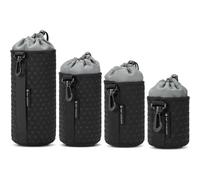 4 x Lens Covers, Thick Lens Protective Dust Bag for DSLR Camera Lens