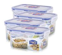 4 x & Lock Lock Boîte de conservation alimentaire rectangulaire HPL807 470 ml