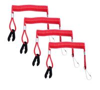 4 x Motos Hors - Bord compatibles Yamaha et Autres Lanyard Kill Stop Switch Safety Line