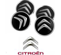 4 x Noir 60MM Citroën Centre De Roue Caches Moyeux Emblème Jante Logo Pour C1 C2 C3 C4 C5 C6 C8 C4L DS3 DS5