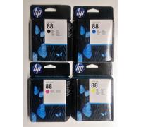 4 x Original HP 88 noir cyan jaune magenta Officejet PRO L 7555 7550 ou V.