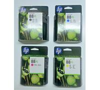 4 x Original HP 88XL noir cyan jaune magenta Officejet PRO L7555 L7550 ou V.