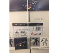4 X Par 250 Blate Color Copie Laserdruckpapier Enduit Glossy, 250g A4