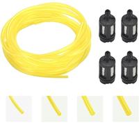 4 x Petrol Hose Trimmer 1.22 m Petrol Hose Trimmer Hose Petrol Hose Chainsaw 4 Sizes Carburettor with 4 Fuel Filters for Lawnmower