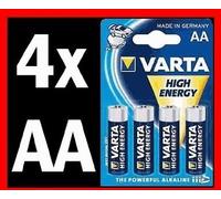 4 x Piles Mignon AA lR06 aM3 mN1500 Piles vARTA High Energy