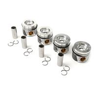 4 x piston avec segments de piston compatibles avec Au-di A3 8P A4 B8 A5 8T 8F A6 C6 Q5 8R, Se-at Al-tea 5P, Oc-tavia II 1Z, VW Am-arok 2HA Go-lf 6 Sci -rocco 137, 03L107065K 03L107065M