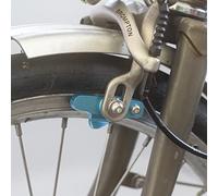 4 X Plaquettes de Frein Et Aluminium Support pour Brompton en Bleu