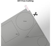 4 x Polarising Filters, 300 x 200 x 0.2 mm, Linear Sheet 90 Degree, Self-Adhesive Protective Film with Squeegee and 8 Wipes Sachets