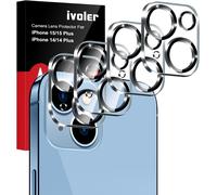 [4 X Rear Camera Protectors Compatible With Iphone 14/Iphone 15/Iphone 14 Plus/Iphone 15 Plus Camera, Protection [Anti-Scratch] Heavy Duty Tempered Glass Film