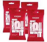 4 x Renshaw Ready To Roll Icing Fondant Cake Regalice Sugarpaste 250g BABY PINK