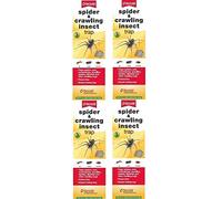 4 x Rentokil Pack De 3 Araignée & Rampant Insecte Beetle Fourmis Cannelure unique Piège(1)