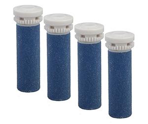 4 x Rouleaux Ponceurs Rugueux de Remplacement Bleus pour Express Pedi de Scholl