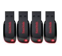 4 x SanDisk Cruzer Blade 8 Go Clé USB (paquet de quatre)