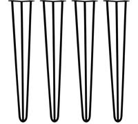 4 x SkiSki Legs 71cm 3 entretoises Hairpin Epingle à cheveux Pieds de chaise de table en acier 12mm