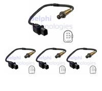 4 x Sonde lambda DELPHI pour AUDI, SEAT, SKODA, VW A3 8P, A3 8P/8PA/8P7