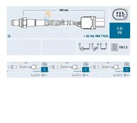 4 x Sonde lambda FAE pour AUDI, MERCEDES-BENZ, PORSCHE, SCANIA, SEAT, SKODA