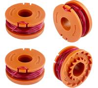 4 X Spools Of Compatible Edging Thread,Diameter 1.65 Mm-3.05 M Length Wire Cutting Edging Compatible With Several Models,Replacement Edging Cutters,For Worx Lawn Mowers