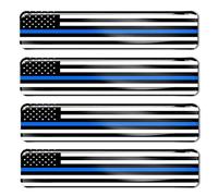 4 x Stickers Slim Blue Line Drapeau Américain USA F 59