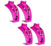 4 X Support De Bijoux En Forme De Buste Pour Colliers Et Boucles D'Oreilles