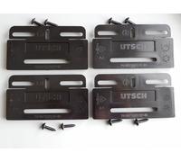 4 X Support de Plaque D'Immatriculation sans Cadre Auto Solution Simple Neuf