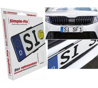 EUFAB 17028 Kit de Fixation pour Les 2 plaques d'immatriculation de Voiture Simple Fix