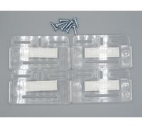 4 X Support de Plaque D'Immatriculation sans Cadre Voiture Solution Simple