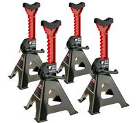 STIX Lot de 4 Chandelles 3T avec Patins en Caoutchouc Hauteur Réglable 295 à 425 mm Supports de Levage pour Voiture et Garage